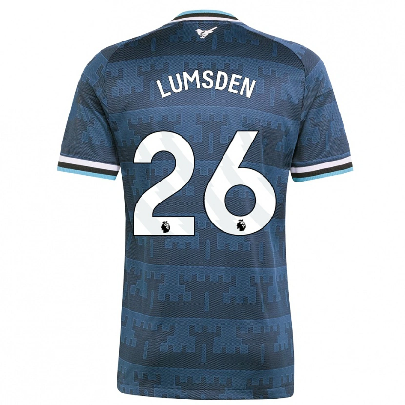 Danxen Uomo Maglia Beth Lumsden #26 Giallo Nero Blu Kit Gara Away 2026/27 Maglietta