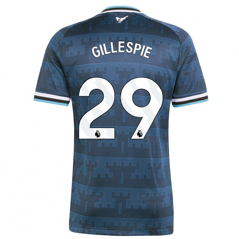 Danxen Uomo Maglia Mark Gillespie #29 Giallo Nero Blu Kit Gara Away 2026/27 Maglietta