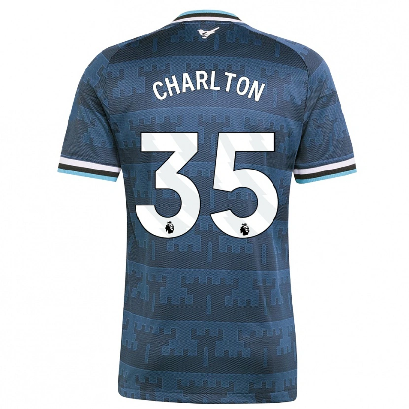 Danxen Uomo Maglia Dylan Charlton #35 Giallo Nero Blu Kit Gara Away 2026/27 Maglietta