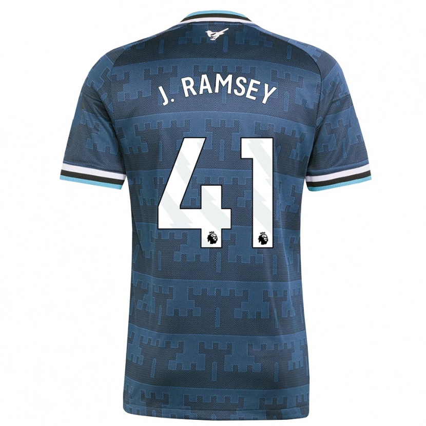 Danxen Uomo Maglia Jacob Ramsey #41 Giallo Nero Blu Kit Gara Away 2026/27 Maglietta