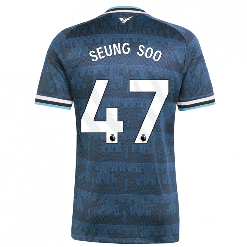 Danxen Uomo Maglia Seung-Soo Park #47 Giallo Nero Blu Kit Gara Away 2026/27 Maglietta