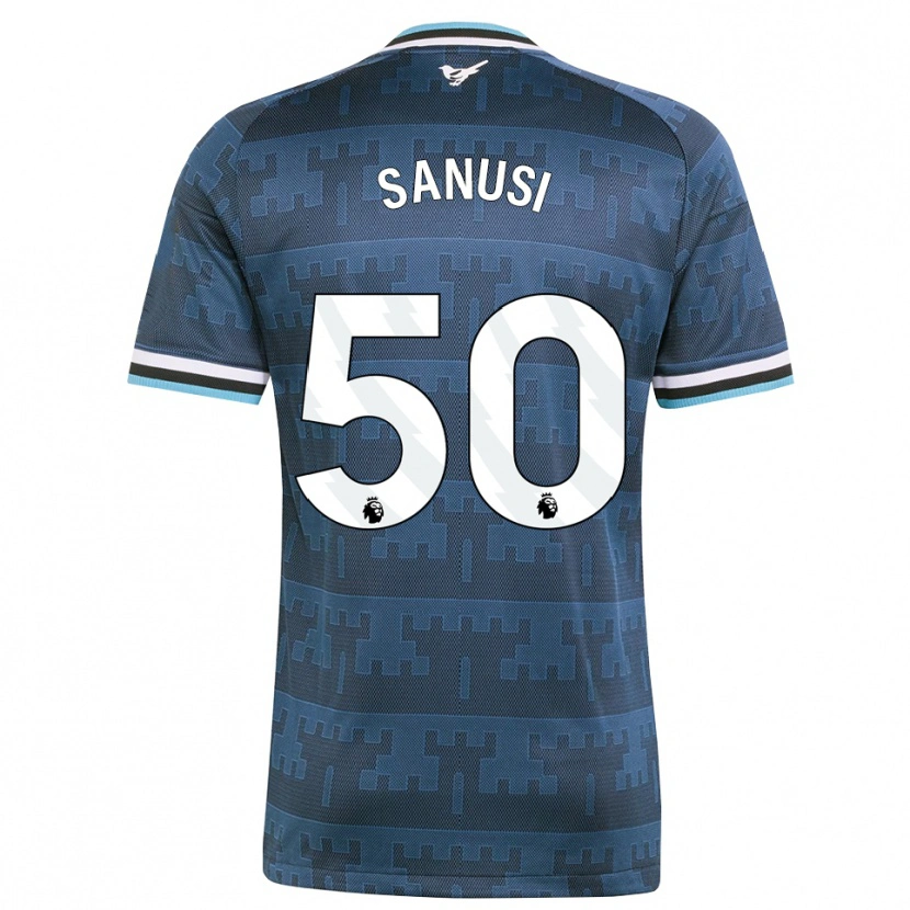 Danxen Uomo Maglia Trevan Sanusi #50 Giallo Nero Blu Kit Gara Away 2026/27 Maglietta