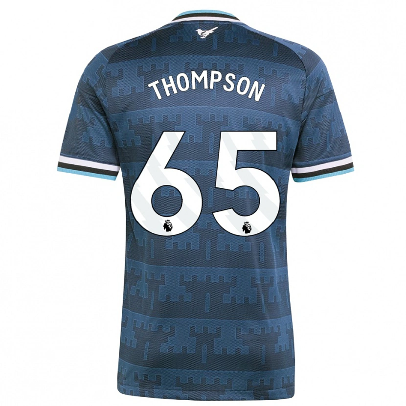 Danxen Uomo Maglia Ciaran Thompson #65 Giallo Nero Blu Kit Gara Away 2026/27 Maglietta