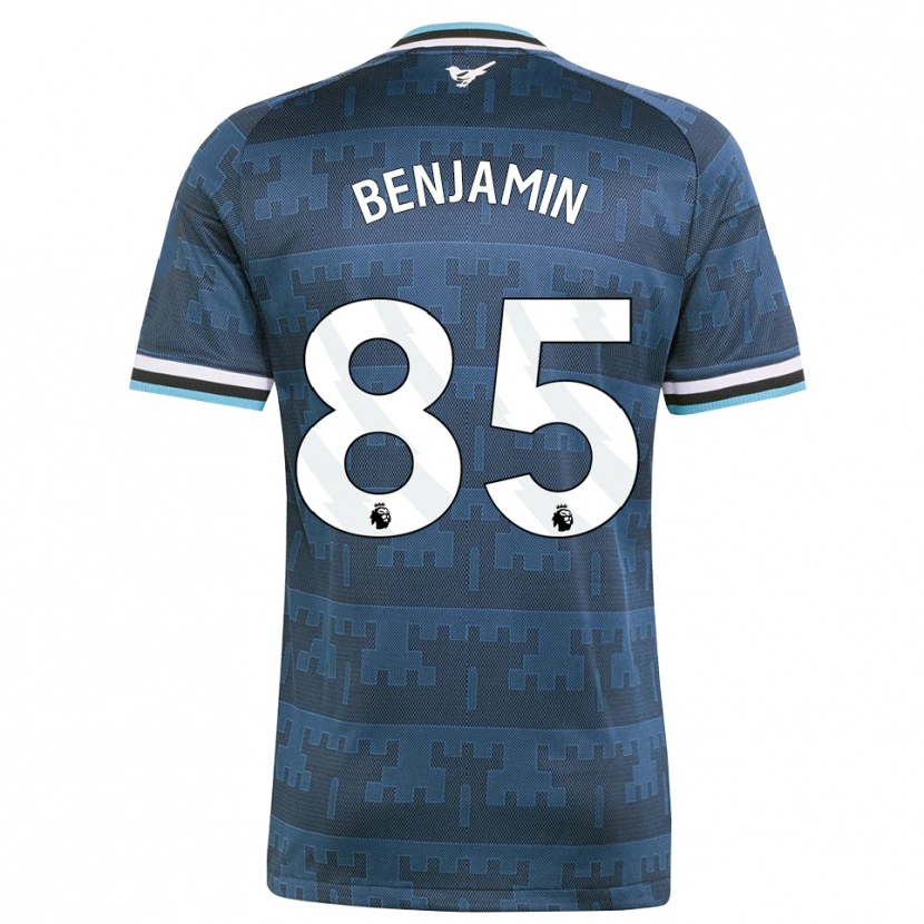 Danxen Uomo Maglia Theo Benjamin #85 Giallo Nero Blu Kit Gara Away 2026/27 Maglietta
