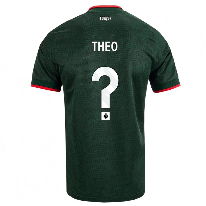 Danxen Uomo Maglia Theo Robinson #0 Verde Scuro Rosso Kit Gara Away 2026/27 Maglietta