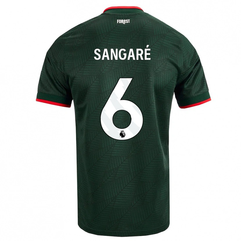 Danxen Uomo Maglia Ibrahim Sangaré #6 Verde Scuro Rosso Kit Gara Away 2026/27 Maglietta
