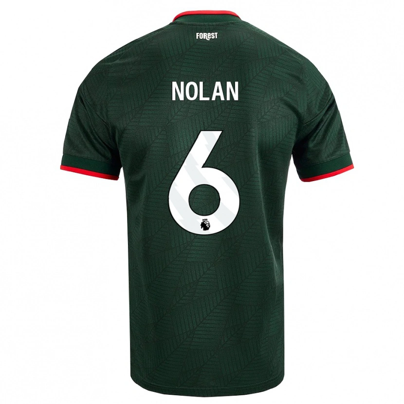 Danxen Uomo Maglia Sonny Nolan #6 Verde Scuro Rosso Kit Gara Away 2026/27 Maglietta