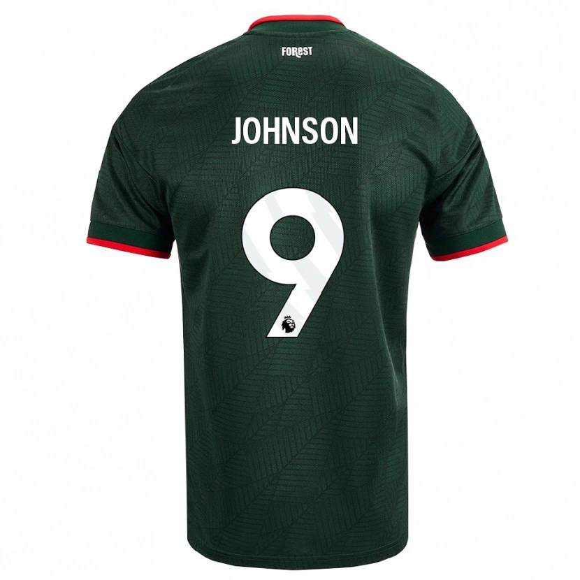 Danxen Uomo Maglia Melissa Johnson #9 Verde Scuro Rosso Kit Gara Away 2026/27 Maglietta