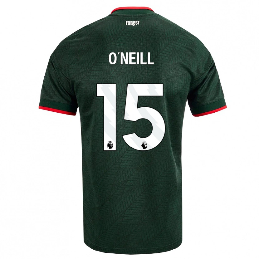 Danxen Uomo Maglia Laura-Jayne O'neill #15 Verde Scuro Rosso Kit Gara Away 2026/27 Maglietta