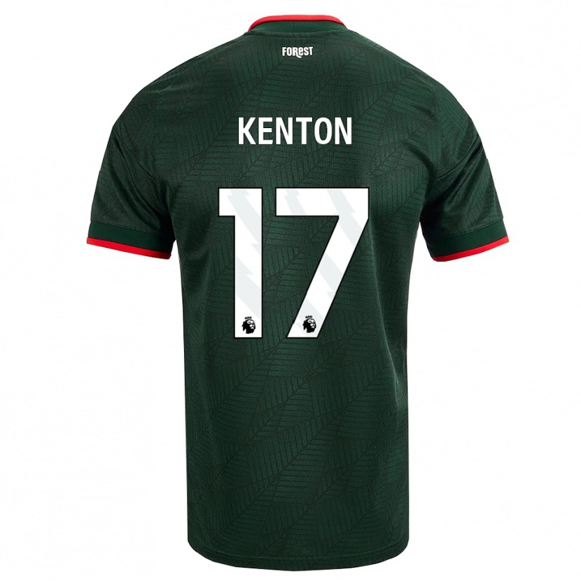 Danxen Uomo Maglia Kamai Kenton #17 Verde Scuro Rosso Kit Gara Away 2026/27 Maglietta