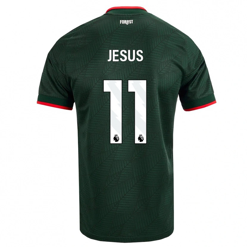 Danxen Uomo Maglia Igor Jesus #11 Verde Scuro Rosso Kit Gara Away 2026/27 Maglietta