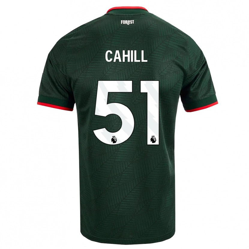 Danxen Uomo Maglia Shae Cahill #51 Verde Scuro Rosso Kit Gara Away 2026/27 Maglietta