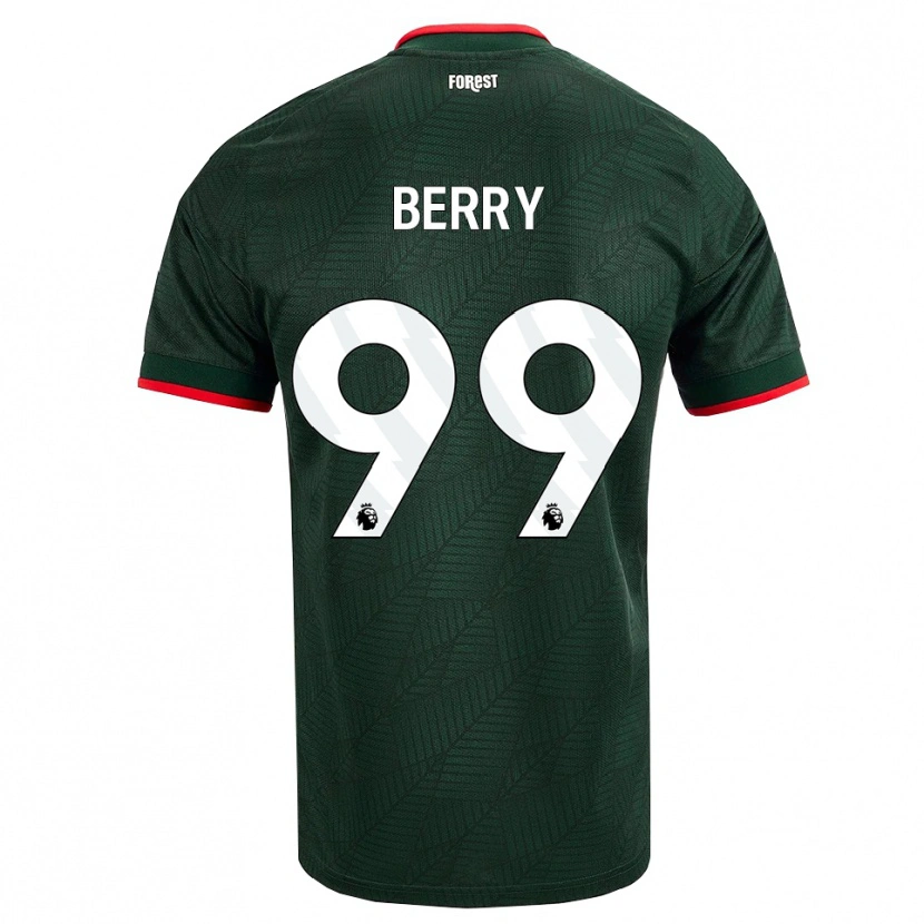 Danxen Uomo Maglia Adam Berry #99 Verde Scuro Rosso Kit Gara Away 2026/27 Maglietta