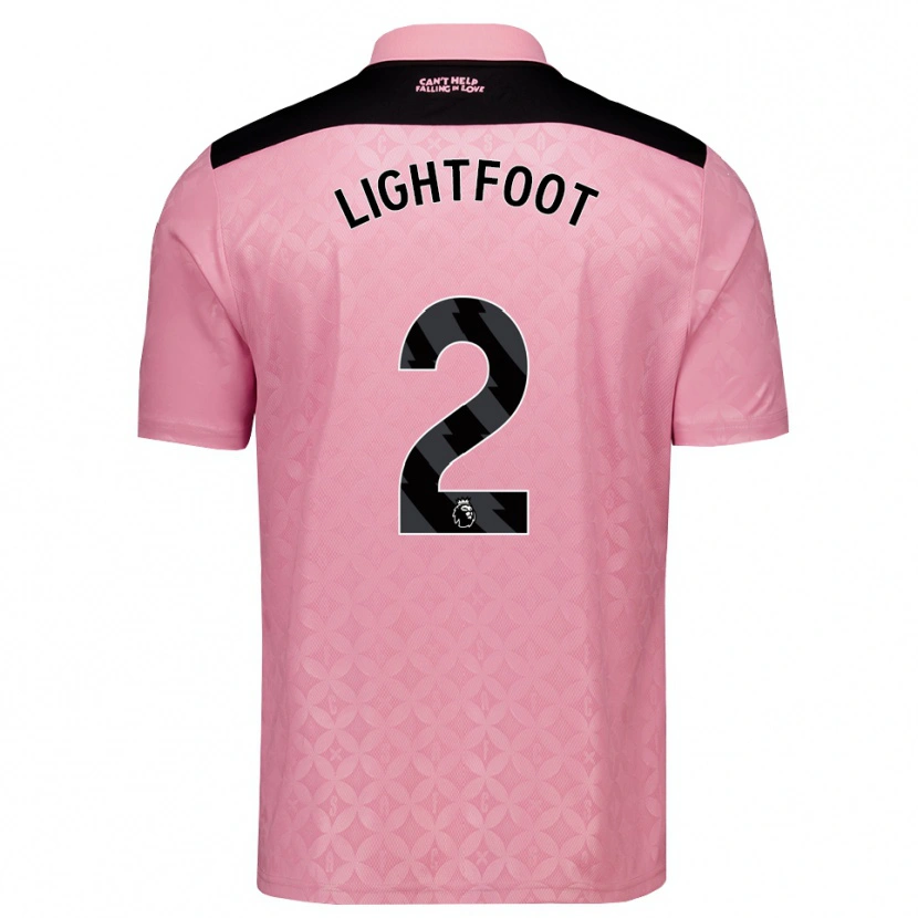 Danxen Uomo Maglia Archie Lightfoot #2 Rosa Chiaro Nero Kit Gara Away 2026/27 Maglietta