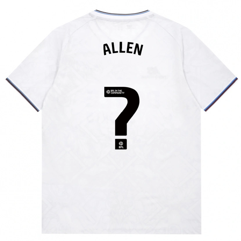Danxen Uomo Maglia Isaac Allen #0 Borgogna Bianco Kit Gara Away 2026/27 Maglietta