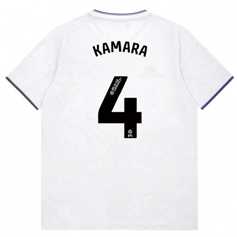 Danxen Uomo Maglia Aaron Kamara #4 Borgogna Bianco Kit Gara Away 2026/27 Maglietta