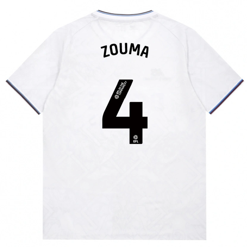 Danxen Uomo Maglia Kurt Zouma #4 Borgogna Bianco Kit Gara Away 2026/27 Maglietta
