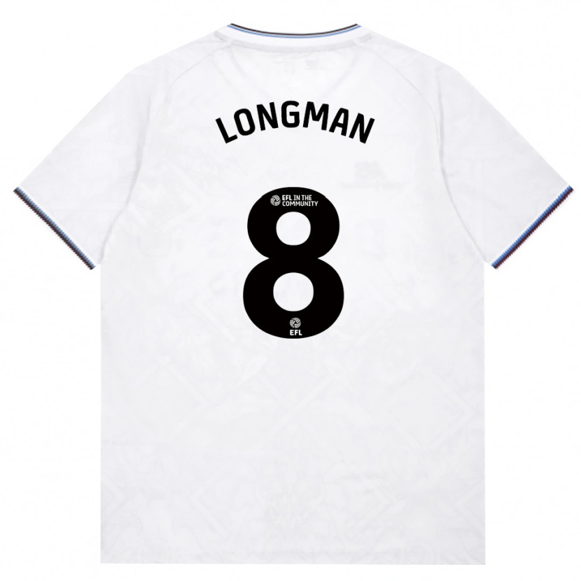 Danxen Uomo Maglia Jude Longman #8 Borgogna Bianco Kit Gara Away 2026/27 Maglietta