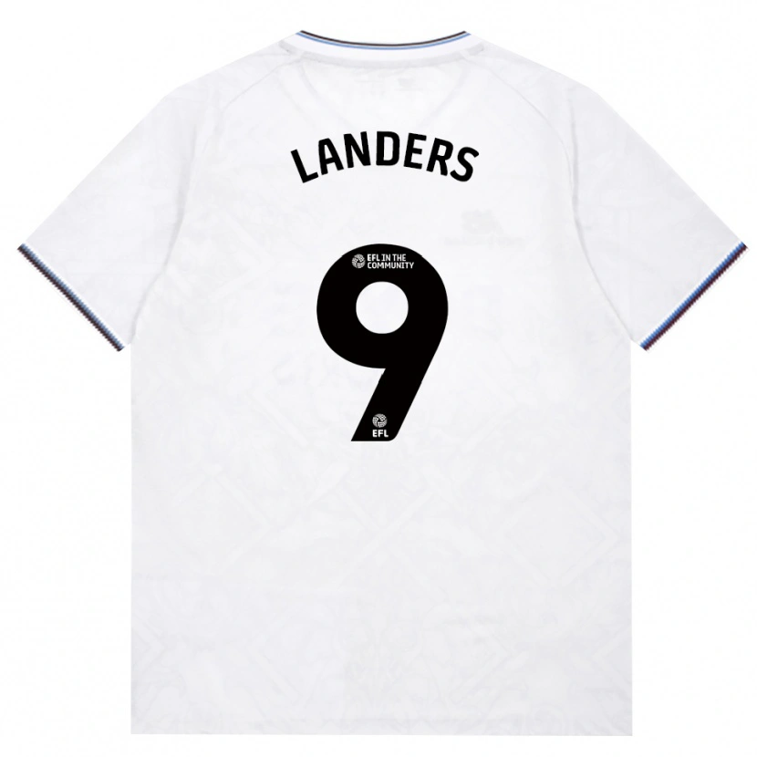 Danxen Uomo Maglia Josh Landers #9 Borgogna Bianco Kit Gara Away 2026/27 Maglietta