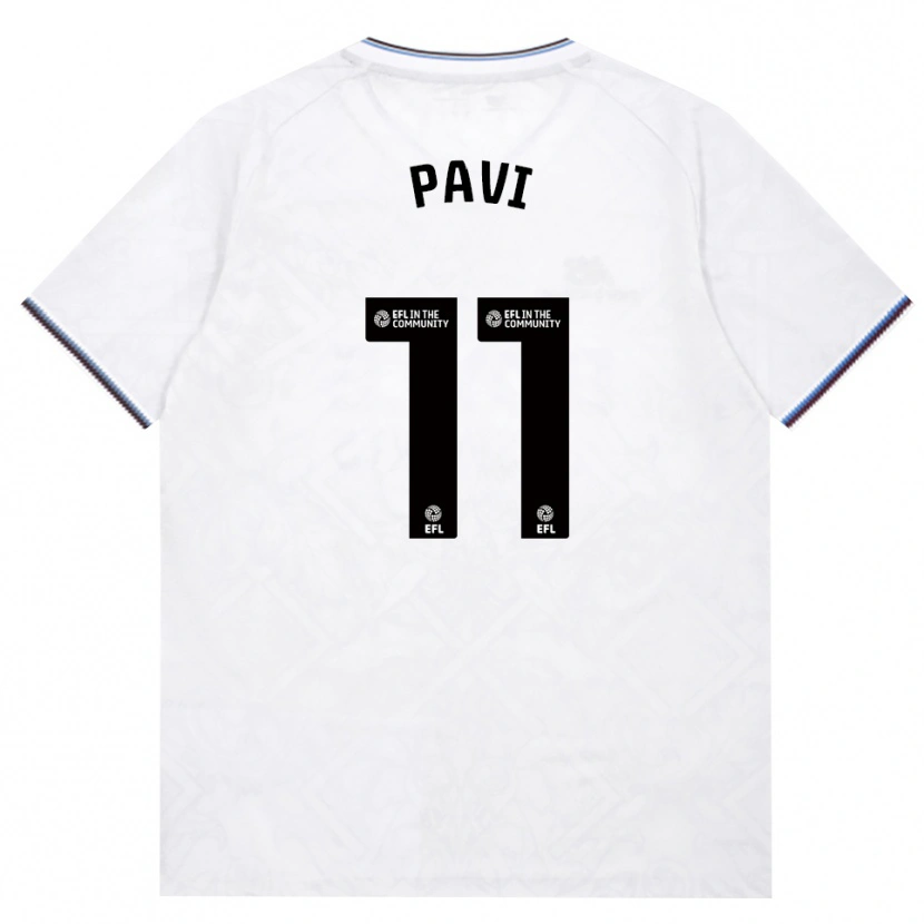 Danxen Uomo Maglia Manuela Paví #11 Borgogna Bianco Kit Gara Away 2026/27 Maglietta