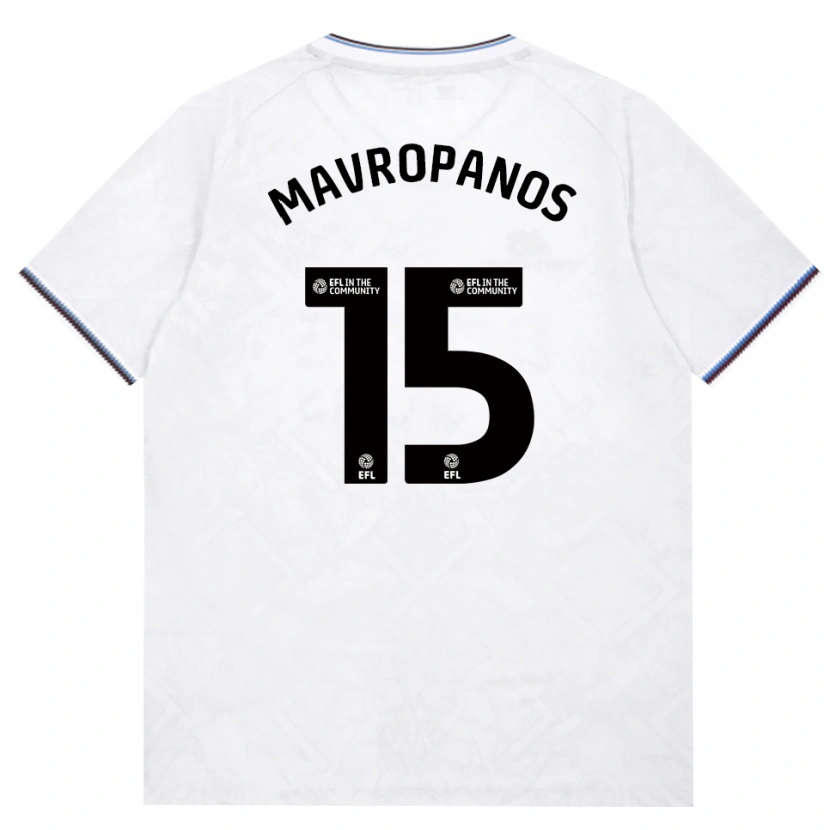 Danxen Uomo Maglia Konstantinos Mavropanos #15 Borgogna Bianco Kit Gara Away 2026/27 Maglietta