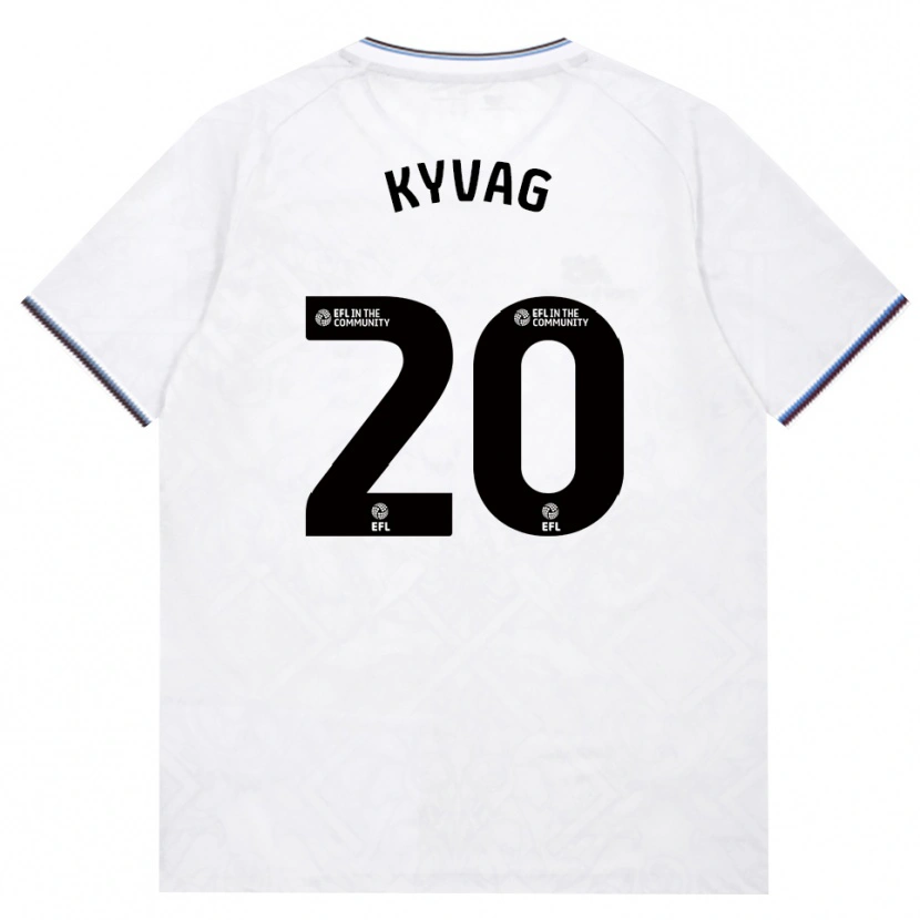 Danxen Uomo Maglia Thea Kyvag #20 Borgogna Bianco Kit Gara Away 2026/27 Maglietta