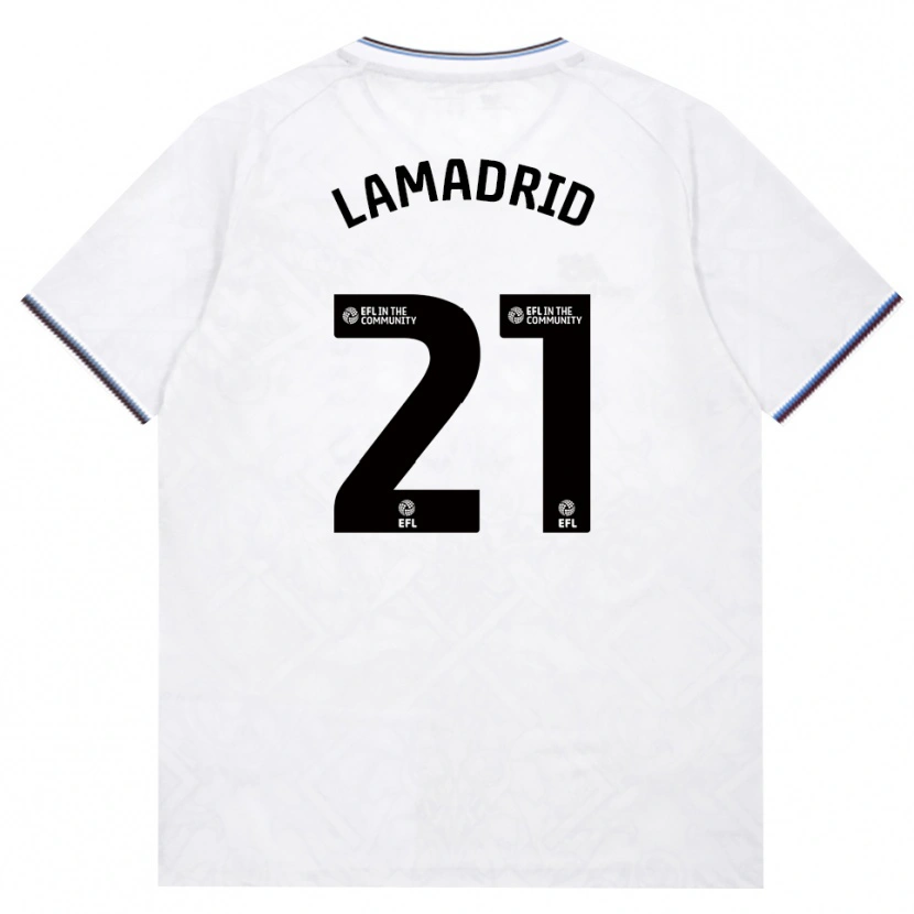 Danxen Uomo Maglia Keiber Lamadrid #21 Borgogna Bianco Kit Gara Away 2026/27 Maglietta