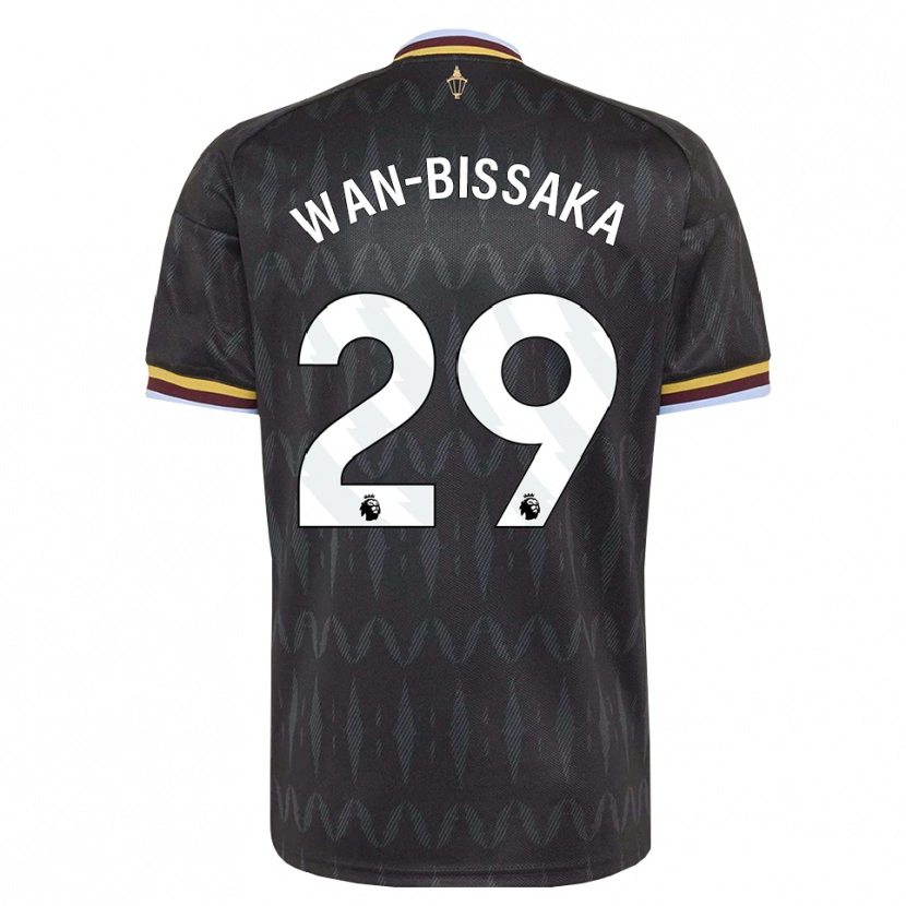 Danxen Uomo Maglia Aaron Wan-Bissaka #29 Blu Fiordaliso Nero Giallo Kit Gara Away 2026/27 Maglietta
