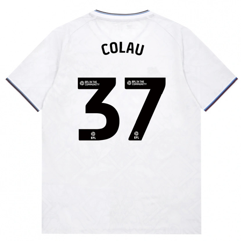 Danxen Uomo Maglia Dimitri Colau #37 Borgogna Bianco Kit Gara Away 2026/27 Maglietta
