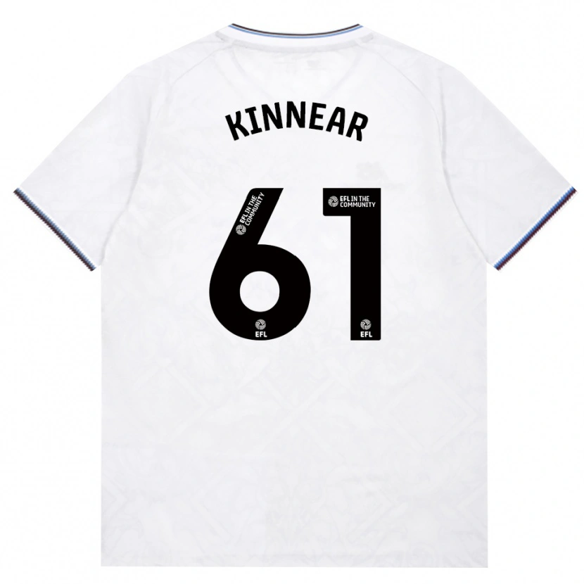 Danxen Uomo Maglia Brian Kinnear #61 Borgogna Bianco Kit Gara Away 2026/27 Maglietta