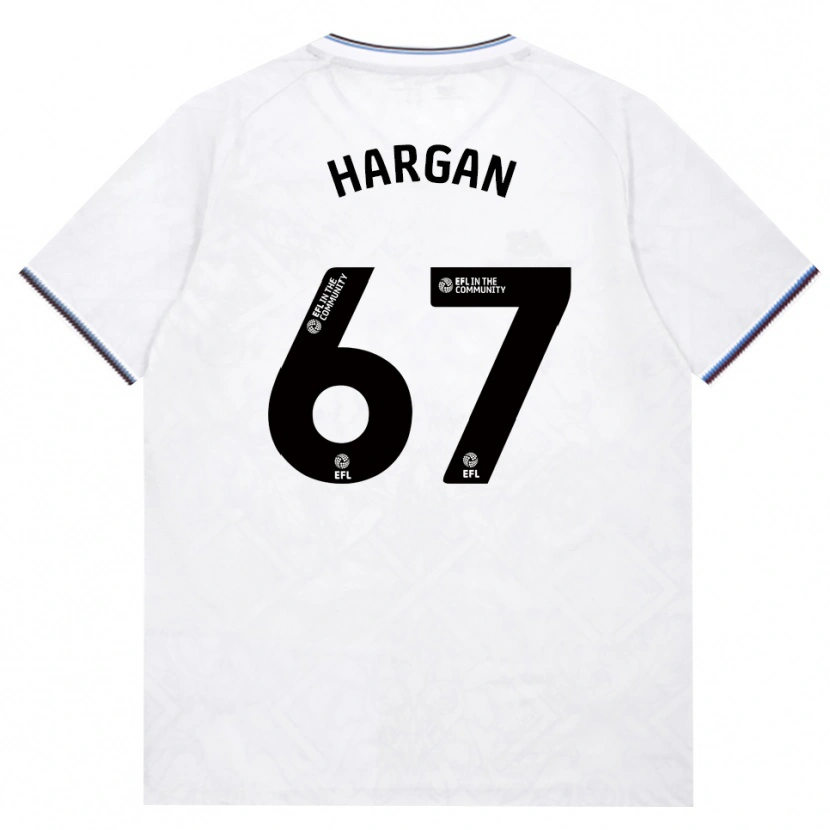Danxen Uomo Maglia Riley Hargan #67 Borgogna Bianco Kit Gara Away 2026/27 Maglietta