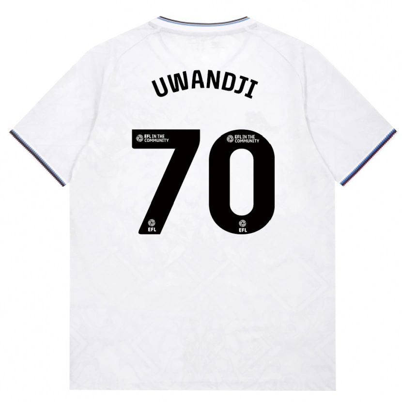 Danxen Uomo Maglia Blaise Uwandji #70 Borgogna Bianco Kit Gara Away 2026/27 Maglietta
