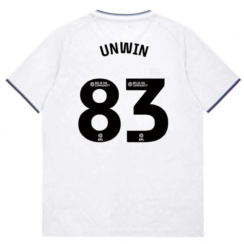 Danxen Uomo Maglia Jonathan Unwin #83 Borgogna Bianco Kit Gara Away 2026/27 Maglietta