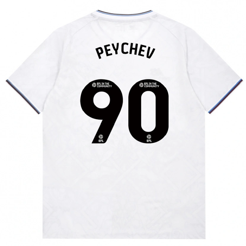 Danxen Uomo Maglia Martin Peychev #90 Borgogna Bianco Kit Gara Away 2026/27 Maglietta