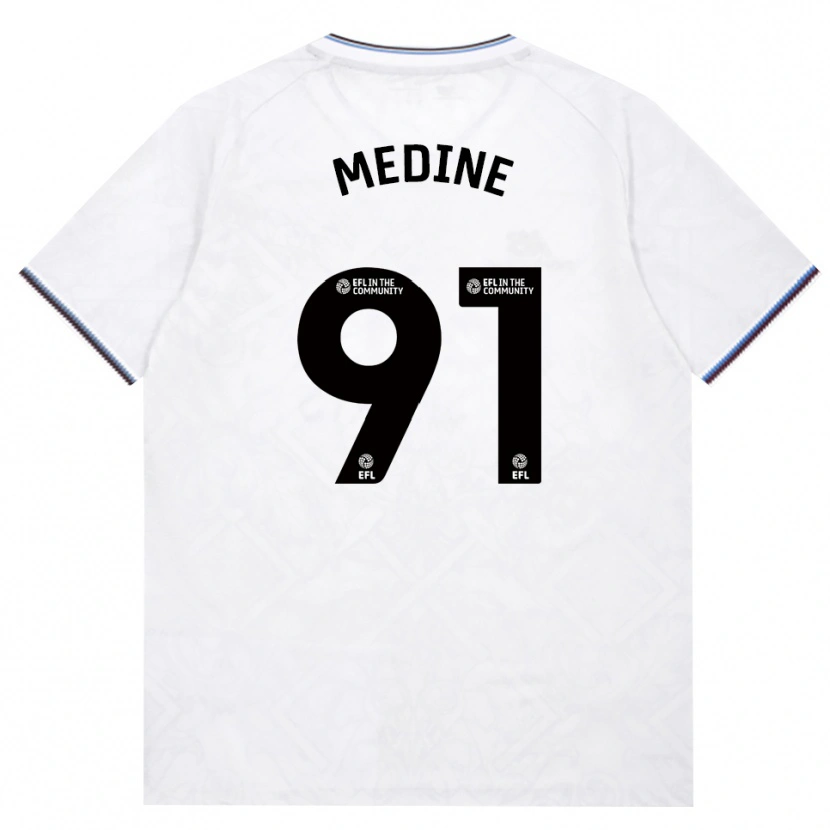 Danxen Uomo Maglia Jephthah Medine #91 Borgogna Bianco Kit Gara Away 2026/27 Maglietta