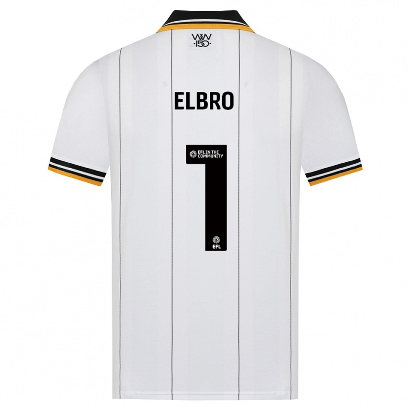Danxen Uomo Maglia Maddie Elbro #1 Arancione Bianco Nero Kit Gara Away 2026/27 Maglietta