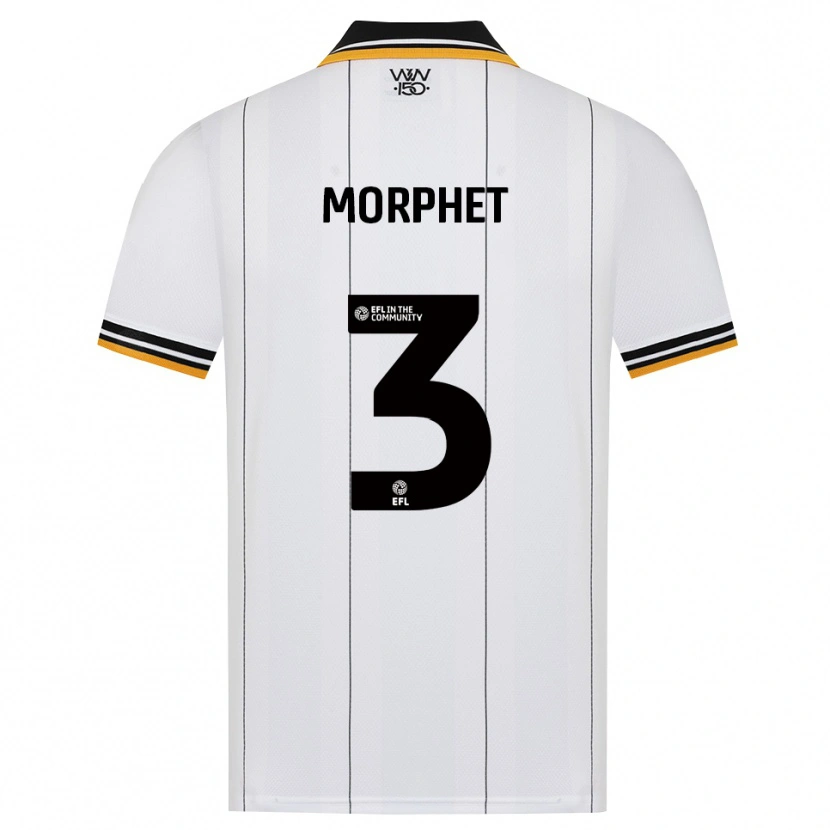 Danxen Uomo Maglia Anna Morphet #3 Arancione Bianco Nero Kit Gara Away 2026/27 Maglietta