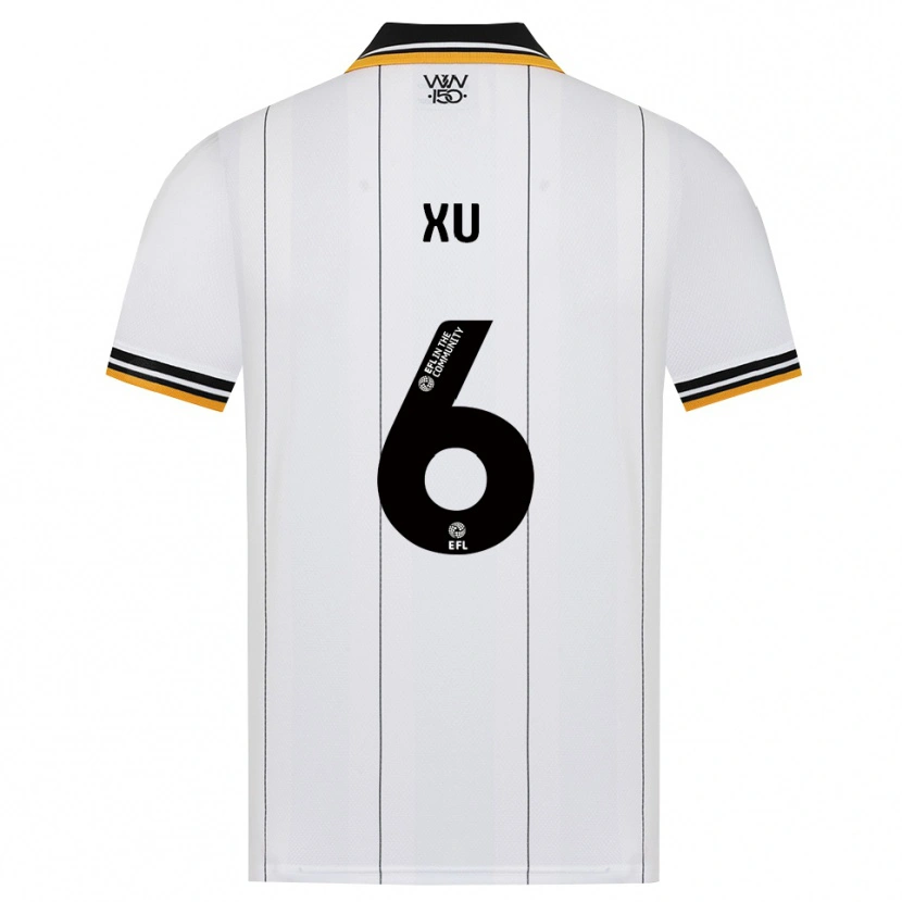Danxen Uomo Maglia Bin Xu #6 Arancione Bianco Nero Kit Gara Away 2026/27 Maglietta