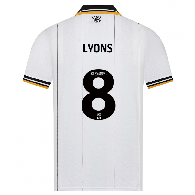 Danxen Uomo Maglia Connor Lyons #8 Arancione Bianco Nero Kit Gara Away 2026/27 Maglietta
