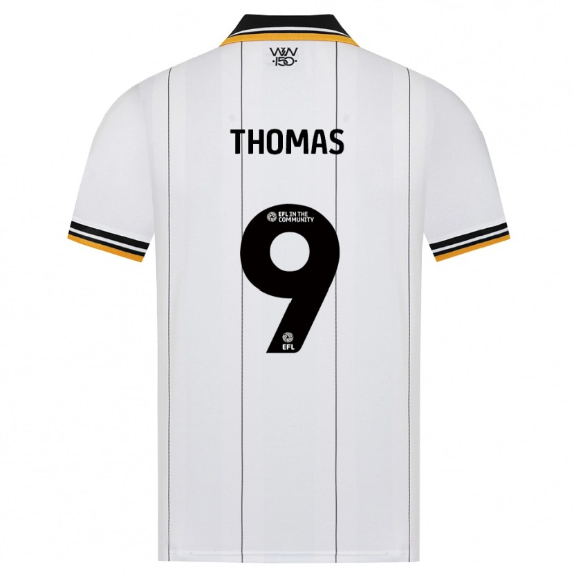 Danxen Uomo Maglia Kaream Thomas #9 Arancione Bianco Nero Kit Gara Away 2026/27 Maglietta