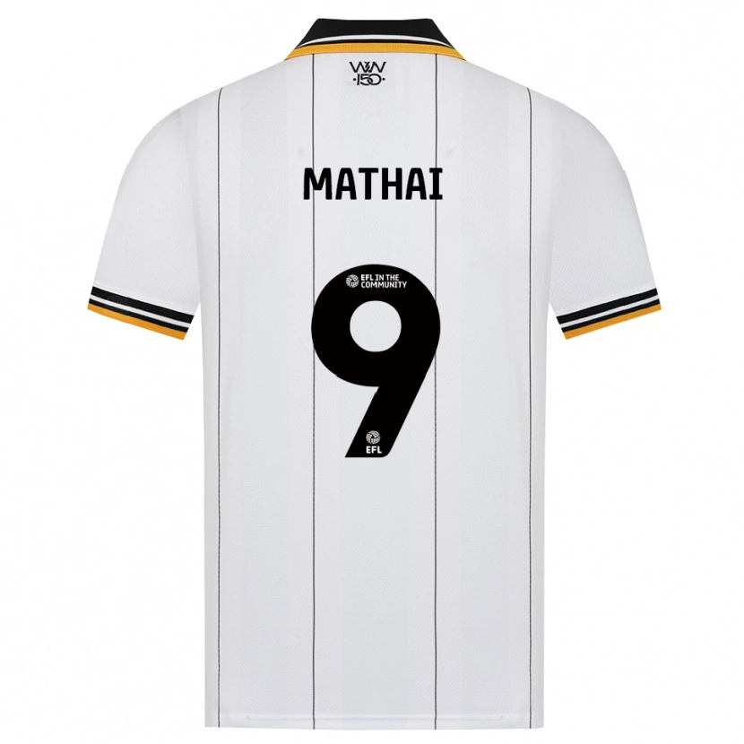 Danxen Uomo Maglia Junior Mathai #9 Arancione Bianco Nero Kit Gara Away 2026/27 Maglietta