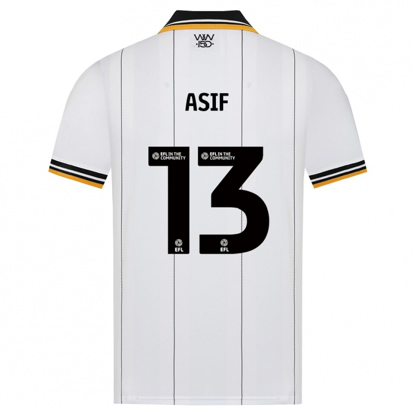 Danxen Uomo Maglia Dawood Asif #13 Arancione Bianco Nero Kit Gara Away 2026/27 Maglietta