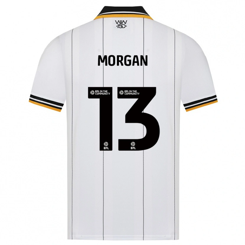 Danxen Uomo Maglia Bobby Morgan #13 Arancione Bianco Nero Kit Gara Away 2026/27 Maglietta