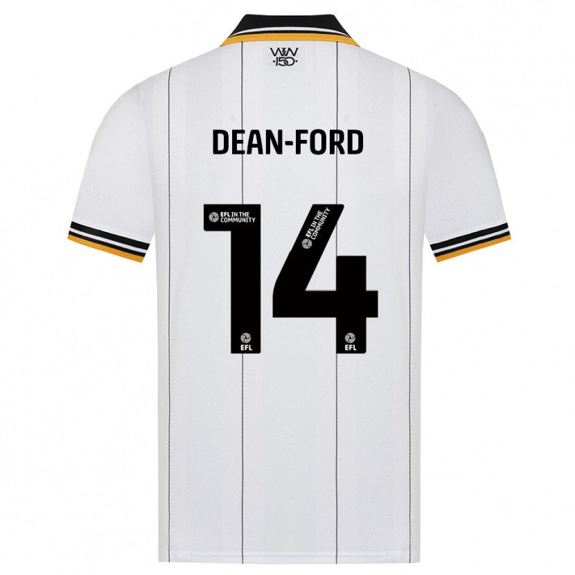 Danxen Uomo Maglia Jacob Dean-Ford #14 Arancione Bianco Nero Kit Gara Away 2026/27 Maglietta