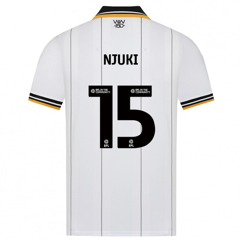 Danxen Uomo Maglia Shafaat Njuki #15 Arancione Bianco Nero Kit Gara Away 2026/27 Maglietta