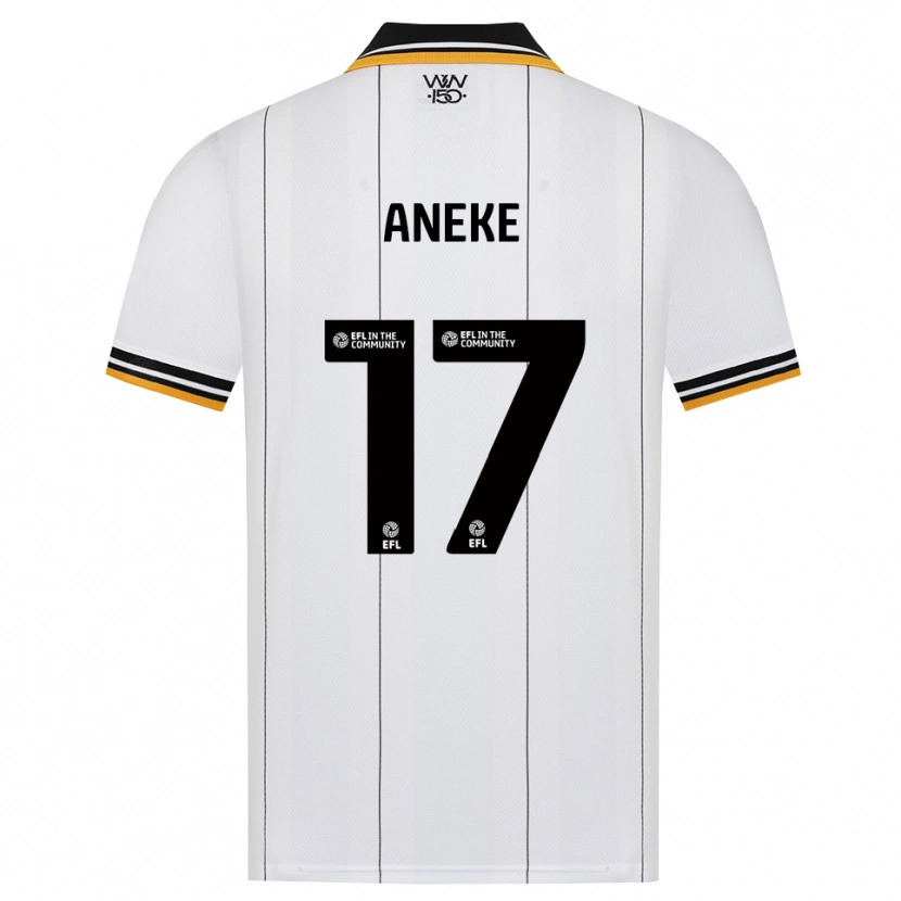 Danxen Uomo Maglia Aaron Aneke #17 Arancione Bianco Nero Kit Gara Away 2026/27 Maglietta