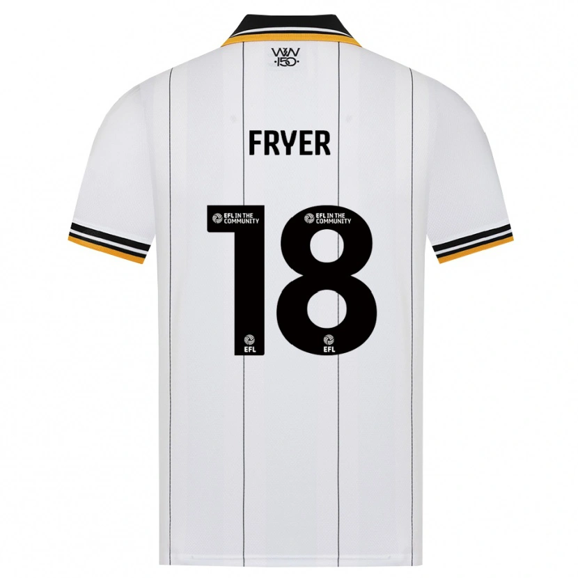 Danxen Uomo Maglia Hannah Fryer #18 Arancione Bianco Nero Kit Gara Away 2026/27 Maglietta