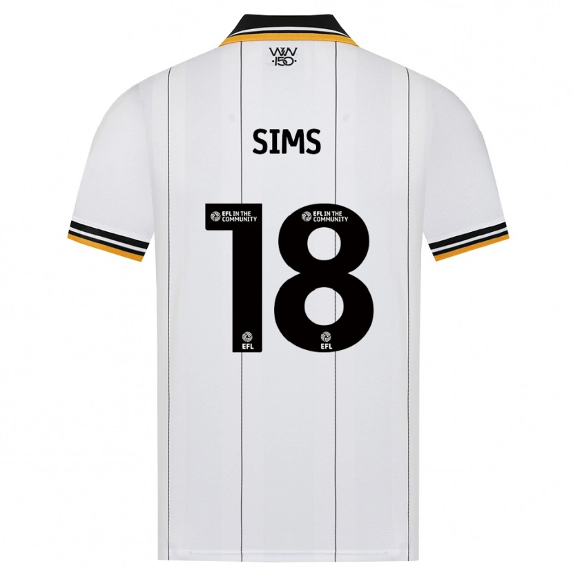 Danxen Uomo Maglia Amy Sims #18 Arancione Bianco Nero Kit Gara Away 2026/27 Maglietta