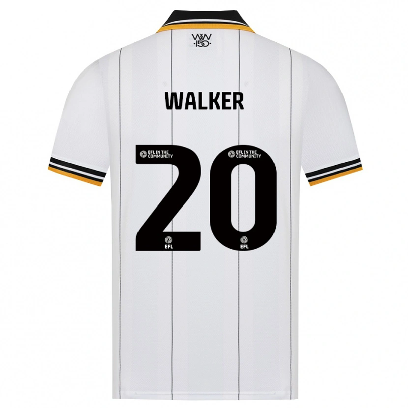 Danxen Uomo Maglia Lowri Walker #20 Arancione Bianco Nero Kit Gara Away 2026/27 Maglietta