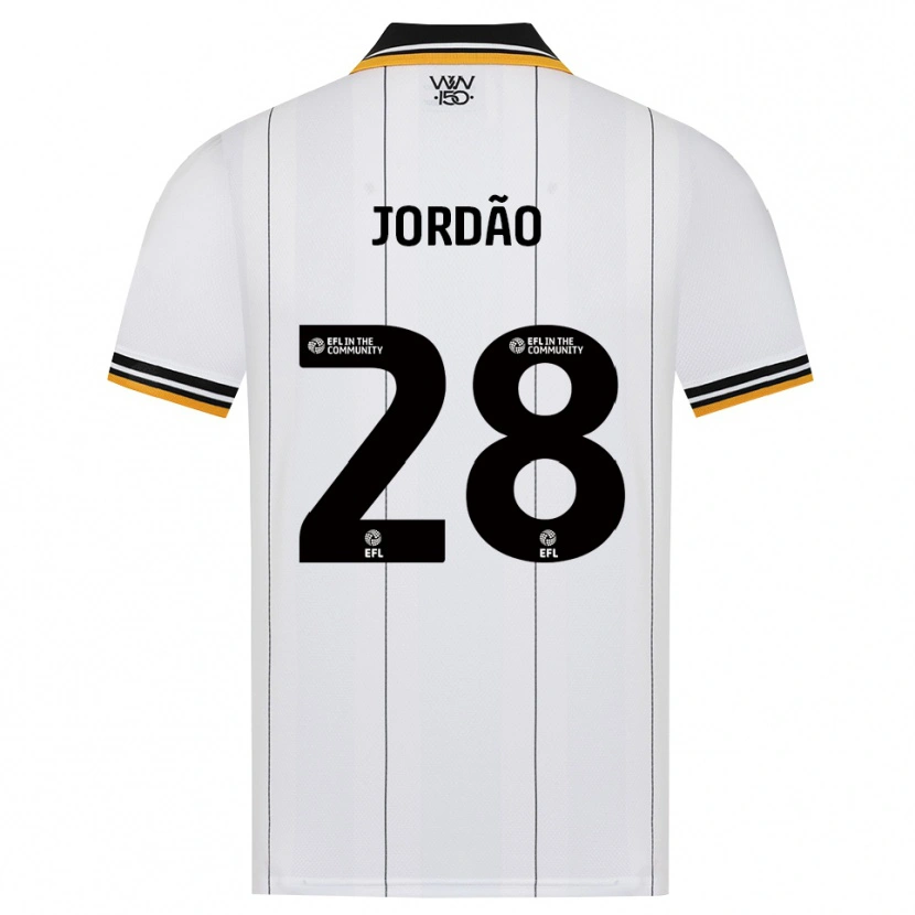 Danxen Uomo Maglia Bruno Jordão #28 Arancione Bianco Nero Kit Gara Away 2026/27 Maglietta